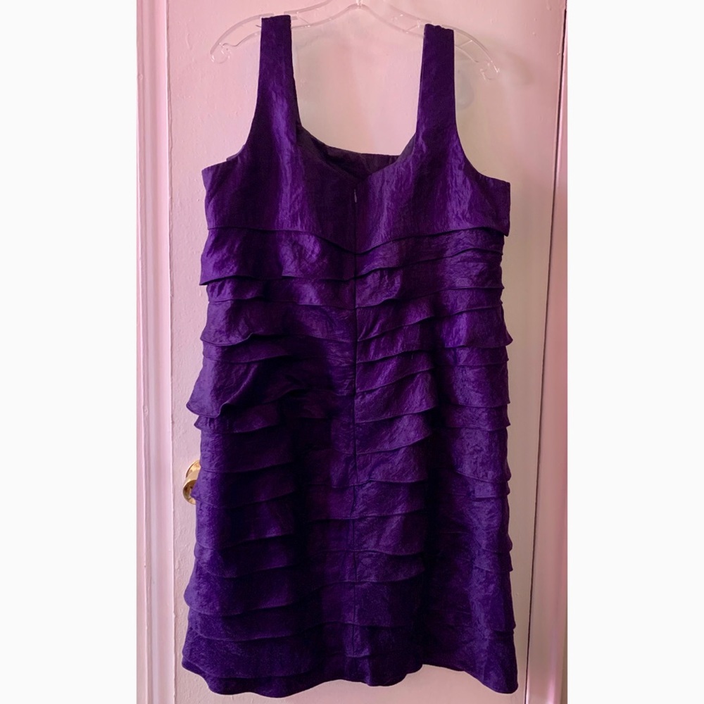 Purple Dress With Ruffles - Picture 2 of 3